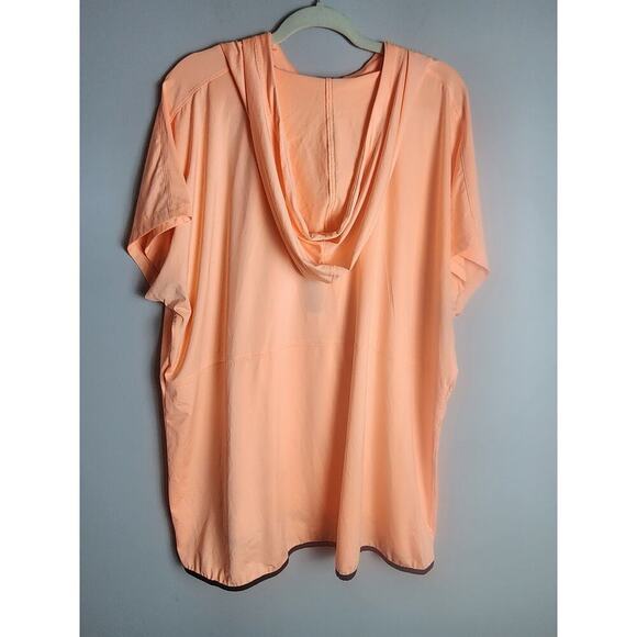 Livi Active lightweight hooded 1/4 zip vest sz 26/28 kangaroo pocket sleeveless - Picture 2 of 9